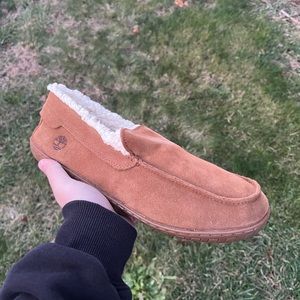timberland men’s torrez slipper “rust suede”